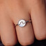 Pura Vida Encinitas Ring in silver, angled view showing band design