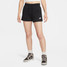 Nike Women's Sportswear Club Fleece Mid-Rise Shorts Black front view