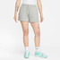 Nike Women's Sportswear Club Fleece Mid-Rise Shorts Dark Grey Heather side view