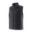 Patagonia Men's Down Sweater Vest in Black front view