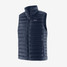 Patagonia Men's Down Sweater Vest in New Navy back view