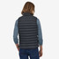 Patagonia Men's Down Sweater Vest in Black close-up