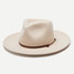 Wyeth Women's London Hat in taupe, angled side view