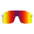 Future Ruler Polarized patterned Sunglasses in Clear/ Red colorway