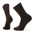 Smartwool Men's Everyday Solid Rib Crew Socks Chestnut Brown front view
