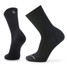 Smartwool Men's Everyday Solid Rib Crew Socks Black front view