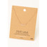 Fame Texas Script Pendant Necklace Rhodium Plated front view