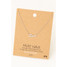 Fame Texas Script Pendant Necklace Rhodium Plated side view