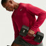 Nike Men's Dri-FIT Legend Long-Sleeve Fitness Top in Tough Red/White