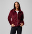 The Columbia Women's Fire Side II Sherpa Full Zip Fleece Jacket Ralph in Wine Red The Columbia Women's Fire Side II Sherpa Full Zip Fleece Jacket Ralph in Wine Red
