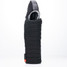 Puffin Drinkwear The Caddy Koozie in black and pewter, angled view