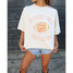 Livy Lu Rolling Stones Hook 'Em Horns thrifted tee, vintage graphic detail view