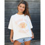 Livy Lu Rolling Stones Hook 'Em Horns thrifted tee in gray vintage style