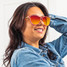 Epic Dreamer Pol Round Sunglasses in Multi/ Red colorway