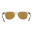 Frosted Zen Square Sunglasses in Grey/ Champagne mirror colorway