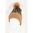 Winter Ribbed Leopard Pom Beanie Beanies & Ear Warmers 24.99 TYLER'S