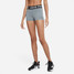 Nike Women's Pro 3" Shorts in Smoke Grey side view