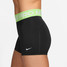 Nike Women's Pro 3" Shorts in Volt front view