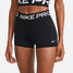 Nike Women's Pro 3" Shorts in Black back view