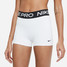 Nike Women's Pro 3" Shorts in White detail angle