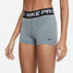Nike Women's Pro 3" Shorts in Smoke Grey detail view