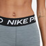 Nike Women's Pro 3" Shorts in Smoke Grey detail angle