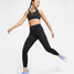 Nike Women's Firm-Support High-Waisted 7/8 Leggings in Black colorway