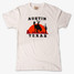 TYLER'S Austin Bronco Short Sleeve Tee White front view