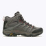 Merrell Men's Moab 3 Mid Waterproof Hiking Boots Beluga Green three-quarter view