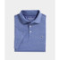 The Vineyard Vines Men's St. Jean Stripe Sankaty Polo in the Blue Depth Tejeda