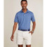 The Vineyard Vines Men's St. Jean Stripe Sankaty Polo in the Blue Depth Tejeda