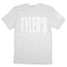 TYLER'S Ash/White Track Tee Dallas back view
