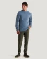 The Free Fly Men's Bamboo Lightweight Hoodie in the Pacific Blue Colorway