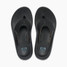 Reef Men's Swellsole Cruiser Flip Flops Black and Grey front view