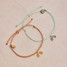 Pura Vida Chasing Rainbows Charm Bracelet Almond on wrist