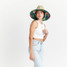 Hemlock Hat Co. Hemlock Straw Lifeguard Hat in Caicos, angled view