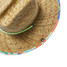 Hemlock Big Kids' Straw Lifeguard Hat in natural tan color, angled view