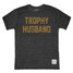 Retro Brand Trophy Husband Tee in heather gray with vintage-style graphic print