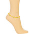 Smiley Face Seed Bead Anklet Smiley Face Seed Bead Anklet