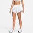 Nike Women's Dri-FIT One 3" Brief-Lined Shorts White front view