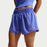 The Nike Women's Dri-FIT One 3in Brief-Lined Shorts in Sapphire