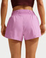 Nike Women's Dri-FIT One 3" Brief-Lined Shorts Light Magenta/White waistband detail
