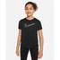 Nike Girls' Dri-FIT One Short Sleeve Top in Black/White colorway Nike Girls' Dri-FIT One Short Sleeve Top in Black/White colorway