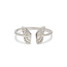 Pura Vida Fly Away Ring silver with delicate wing design detail