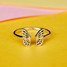 Pura Vida Fly Away Ring band detail angled view
