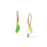 Yellow Owl Workshop Pickle Ball Hanging Earrings yellow and green detail view