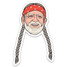 The Found Willie Nelson Sticker featuring portrait design in color