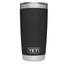 YETI Rambler 20 oz Tumbler in Black, studio view