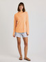 Free Fly Women's Bamboo Lightweight II Hoodie in Tropic Orange