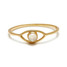 Pura Vida Gemstone Eye Ring with decorative stone detail on band